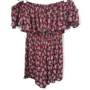 Miley + Molly Burgundy Floral Jumpsuit, S - NWT